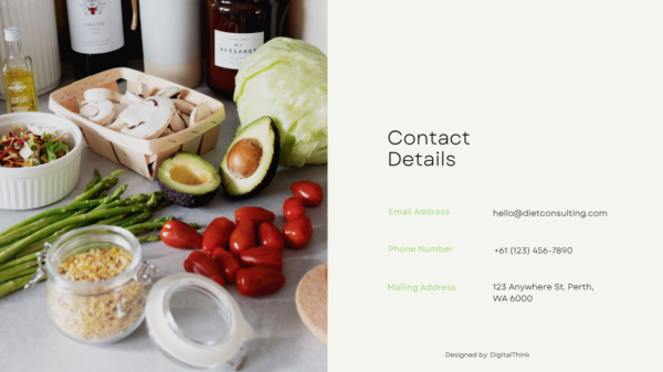 Landing Page for Diet Consulting Website - Image 3