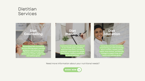 Landing Page for Diet Consulting Website - Image 4